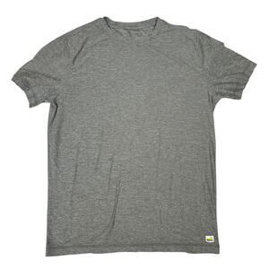 Vuori Mens Size M Strato Tech Tee Light Gray